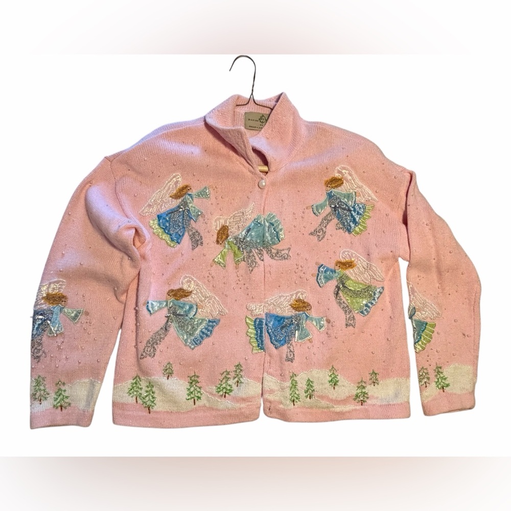 Pink Angelic Embroidered Cardigan